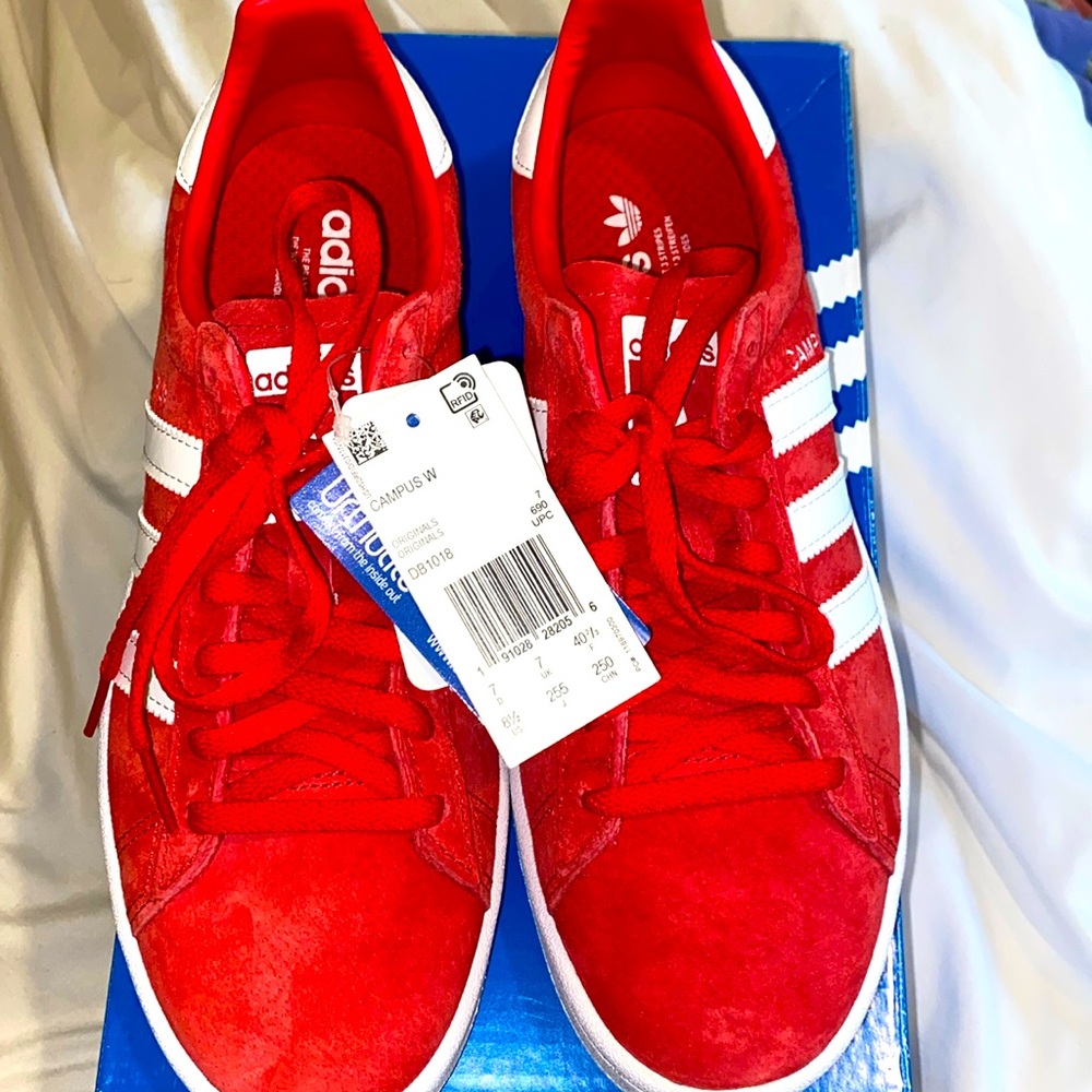 Women’s Adidas Campus size 8.5, red